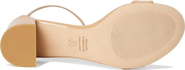 Stuart Weitzman Nudist Block 50 Women's Shoes Black : 5 M, Leather - Image 9