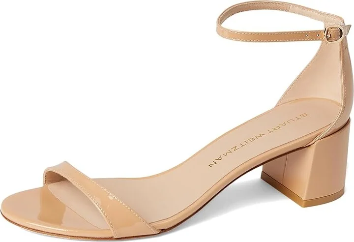 Stuart Weitzman Nudist Block 50 Women's Shoes Black : 5 M, Leather - Image 11