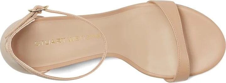 Stuart Weitzman Nudist Block 75 Women's Sandals Adobe 1 : 11.5 M, Leather - Image 2