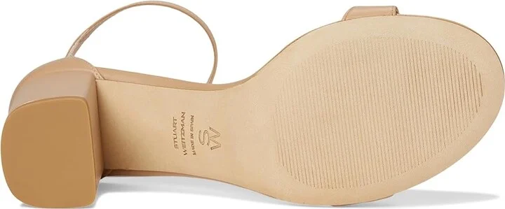 Stuart Weitzman Nudist Block 75 Women's Sandals Adobe 1 : 11.5 M, Leather - Image 3