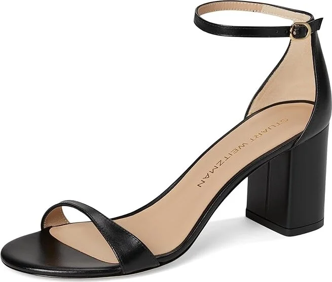 Stuart Weitzman Nudist Block 75 Women's Sandals Adobe 1 : 11.5 M, Leather - Image 11