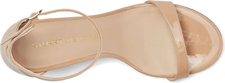 Stuart Weitzman Nudist Block 75 Women's Sandals Adobe : 5.5 M, Leather - Image 2
