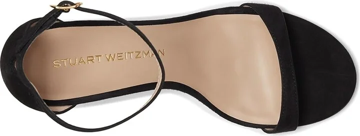 Stuart Weitzman Nudist Block 75 Women's Sandals Black : 6.5 M, Leather - Image 2