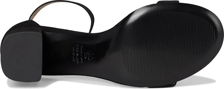 Stuart Weitzman Nudist Block 75 Women's Sandals Black : 6.5 M, Leather - Image 3