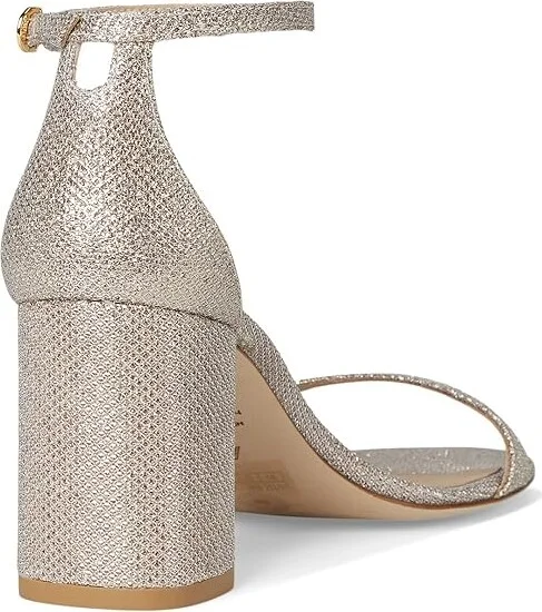 Stuart Weitzman Nudist Block 75 Women's Sandals Poudre : 6.5 M, Leather - Image 4