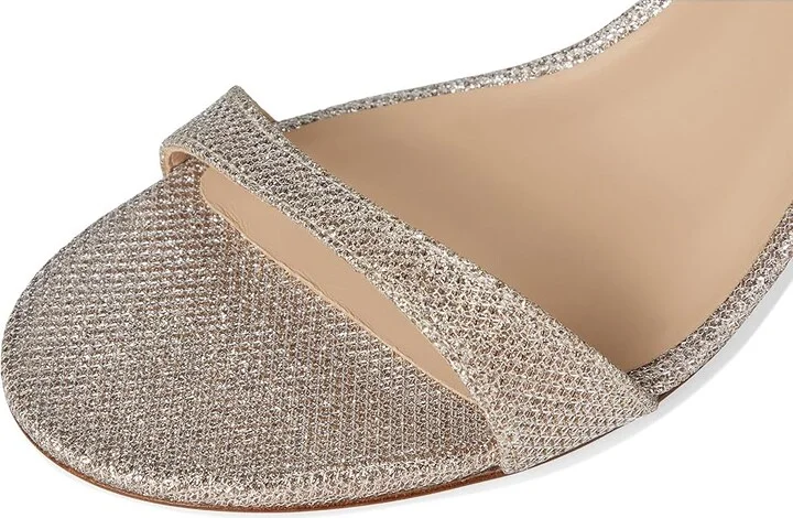 Stuart Weitzman Nudist Block 75 Women's Sandals Poudre : 6.5 M, Leather - Image 7