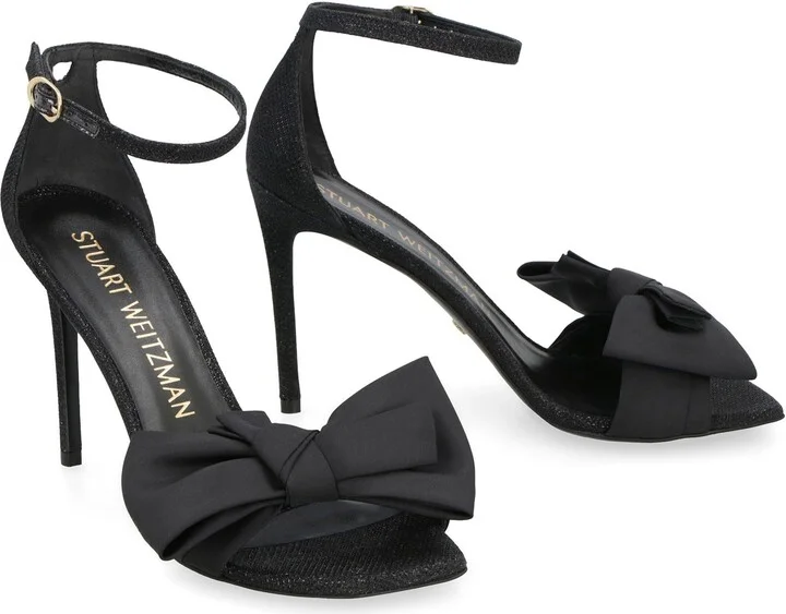 Stuart Weitzman Nudist Curve Fabric Sandals - Image 3