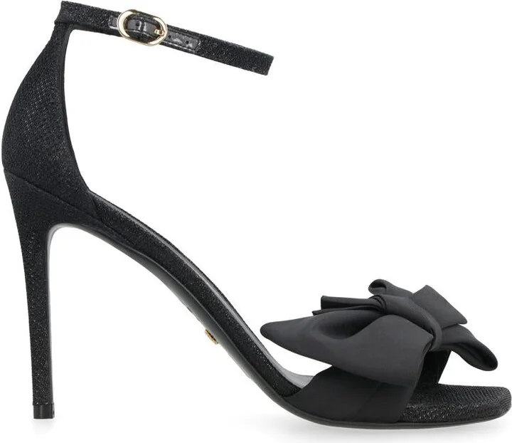 Stuart Weitzman Nudist Curve Fabric Sandals