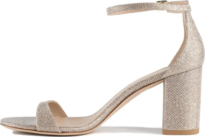 Stuart Weitzman Nudist Ii 75 Block Sandal Poudre - Image 2