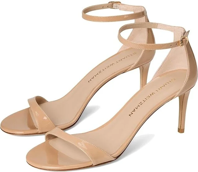 Stuart Weitzman Nudist Ii Sandal 75 Women's Sandals Adobe : 6.5 M, Leather