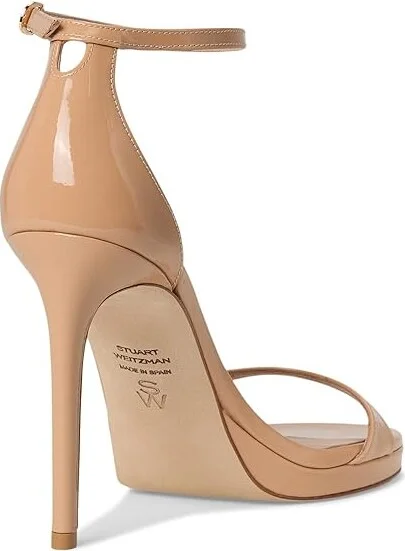 Stuart Weitzman Nudist Platform Women's Shoes Adobe : 10 N, Leather - Image 4
