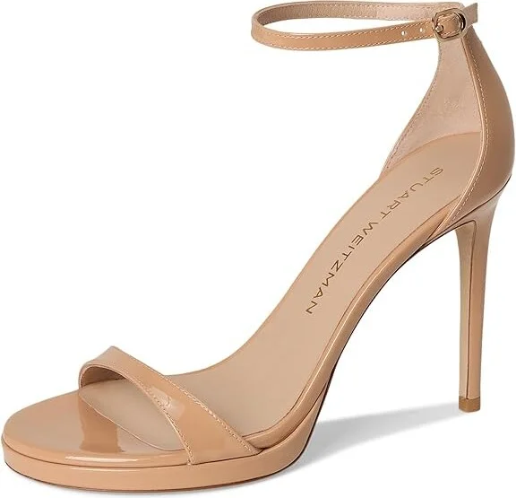 Stuart Weitzman Nudist Platform Women's Shoes Adobe : 10 N, Leather - Image 5
