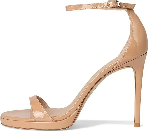 Stuart Weitzman Nudist Platform Women's Shoes Adobe : 10 N, Leather - Image 6