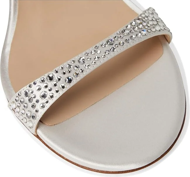Stuart Weitzman Nudist Shine 75 Women's Sandals Clear/Cream : 6 M, Leather - Image 7