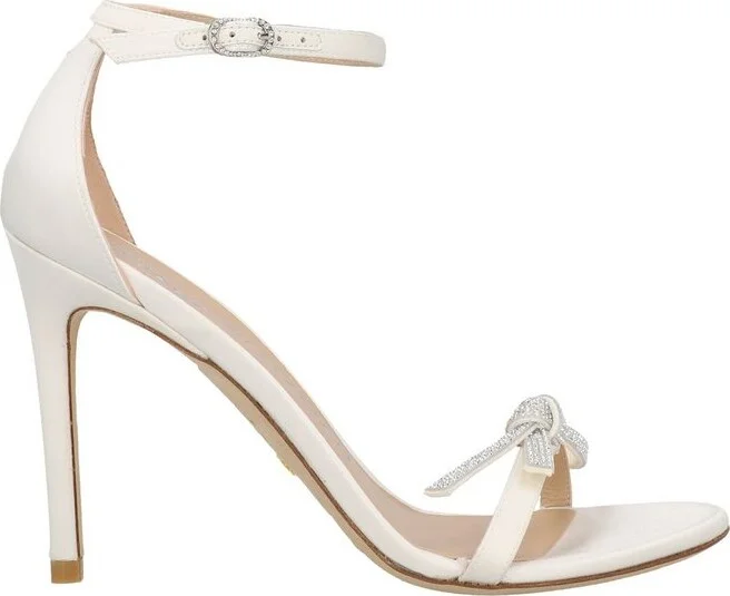 Stuart Weitzman Nudist SW Bow Detailed Sandals