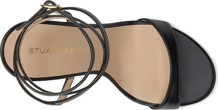 Stuart Weitzman Nudist Wrap 100 Women's Shoes Black : 7.5 M, Leather - Image 2