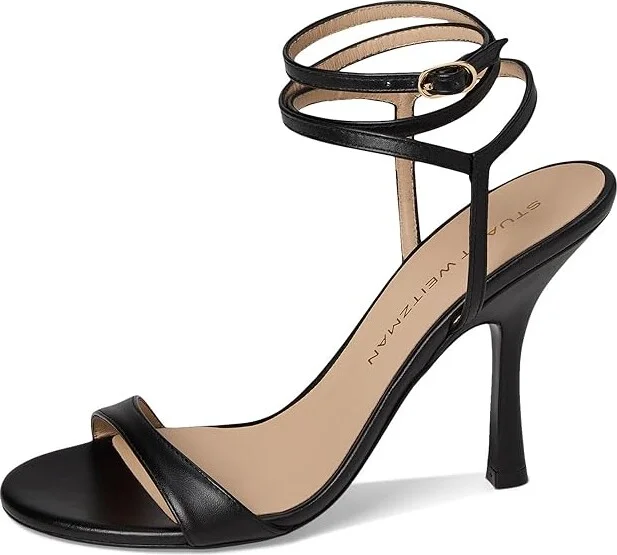 Stuart Weitzman Nudist Wrap 100 Women's Shoes Black : 7.5 M, Leather - Image 5
