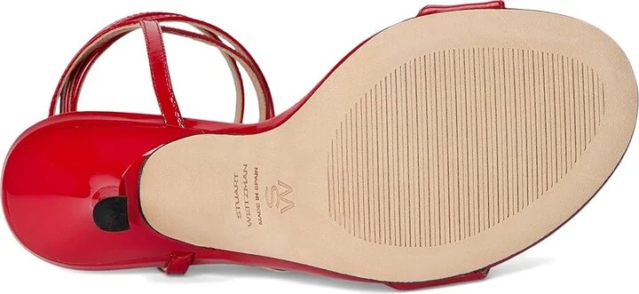 Stuart Weitzman Nudist Wrap 100 Women's Shoes Cherry : 10.5 M, Leather - Image 3