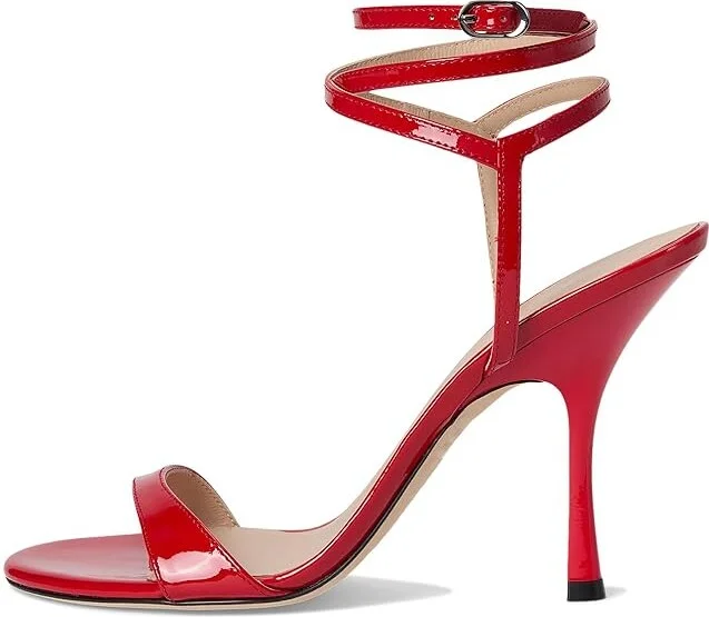 Stuart Weitzman Nudist Wrap 100 Women's Shoes Cherry : 10.5 M, Leather - Image 6