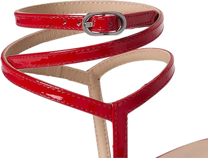 Stuart Weitzman Nudist Wrap 100 Women's Shoes Cherry : 10.5 M, Leather - Image 7