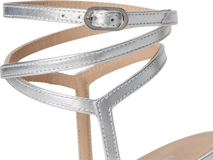 Stuart Weitzman Nudist Wrap 100 Women's Shoes Silver : 7.5 M, Leather - Image 7