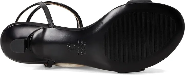 Stuart Weitzman Nudist Wrap 50 Women's Wedge Shoes Black : 5 M, Leather - Image 3