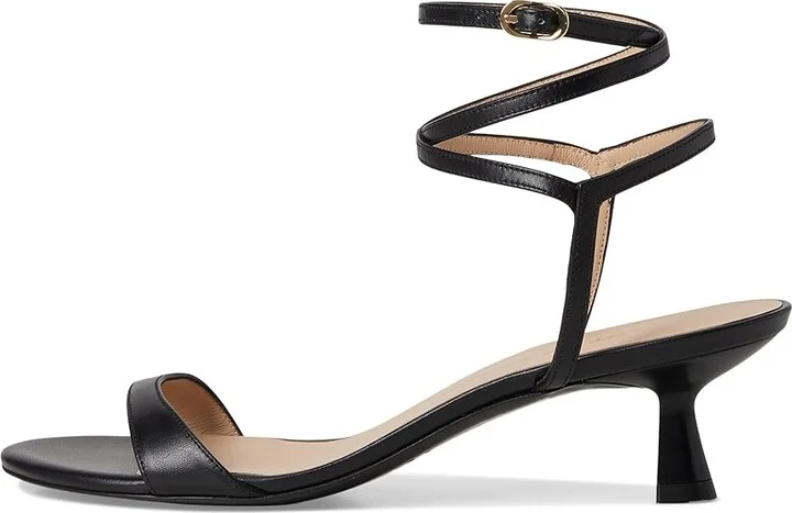 Stuart Weitzman Nudist Wrap 50 Women's Wedge Shoes Black : 5 M, Leather - Image 6