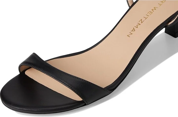Stuart Weitzman Nudist Wrap 50 Women's Wedge Shoes Black : 5 M, Leather - Image 7