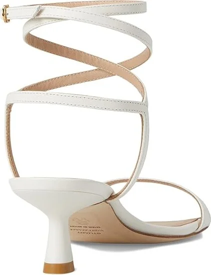Stuart Weitzman Nudist Wrap 50 Women's Wedge Shoes Black : 5 M, Leather - Image 10