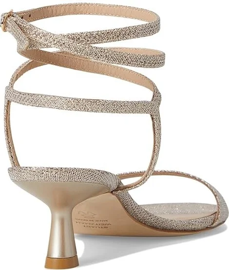 Stuart Weitzman Nudist Wrap 50 Women's Wedge Shoes Poudre : 6 M, Leather - Image 4