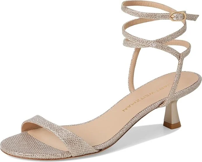 Stuart Weitzman Nudist Wrap 50 Women's Wedge Shoes Poudre : 6 M, Leather - Image 5