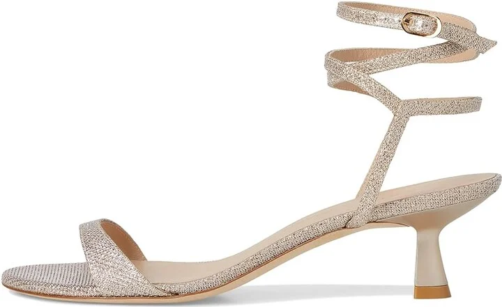 Stuart Weitzman Nudist Wrap 50 Women's Wedge Shoes Poudre : 6 M, Leather - Image 6