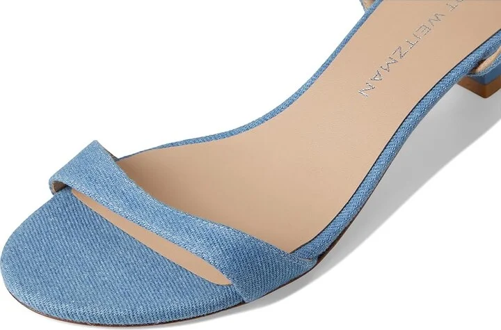 Stuart Weitzman Nudist Wrap 50 Women's Wedge Shoes Washed : 9 M, Leather - Image 7