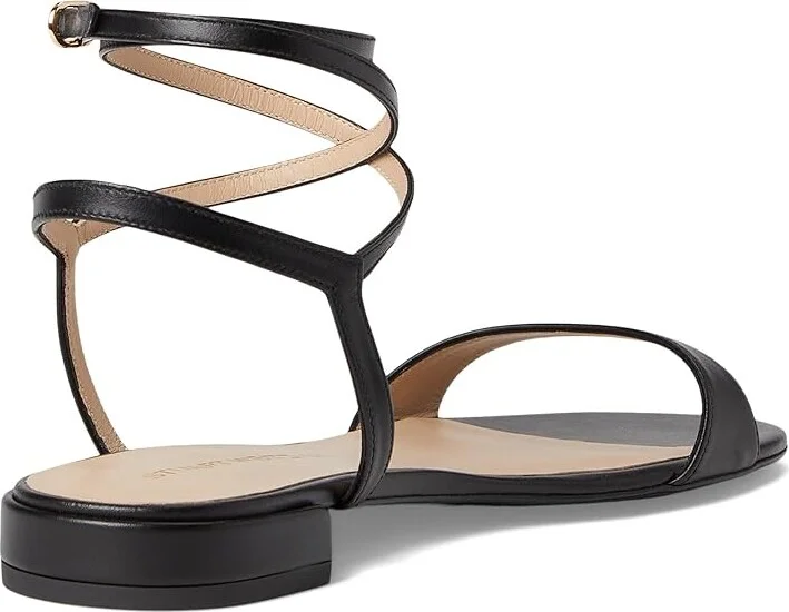 Stuart Weitzman Nudist Wrap Women's Shoes Black : 5 M, Leather - Image 4