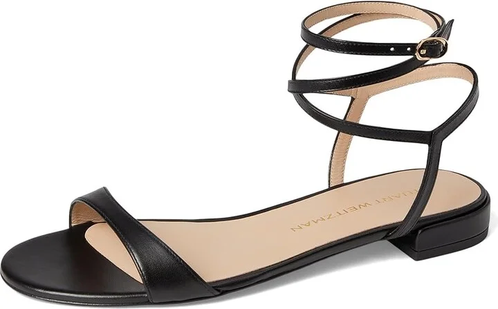 Stuart Weitzman Nudist Wrap Women's Shoes Black : 5 M, Leather - Image 5