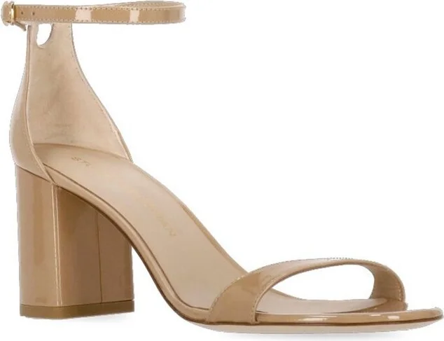 Stuart Weitzman Nudistarc 75 Block Sandals