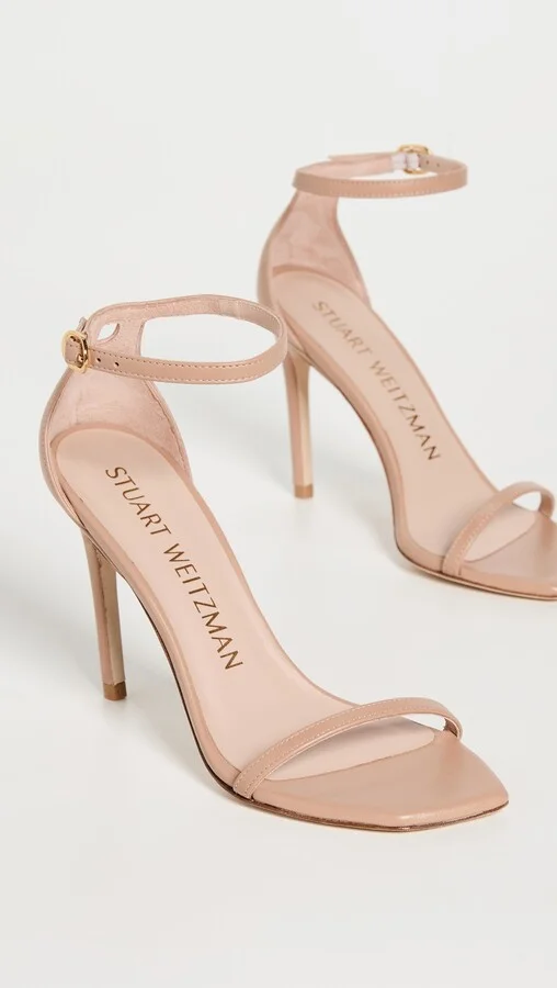 Stuart Weitzman Nudistcurve 100 Smooth Leather Sandals - Image 4