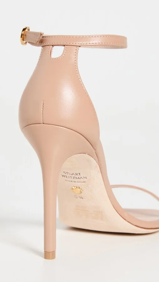 Stuart Weitzman Nudistcurve 100 Smooth Leather Sandals - Image 5