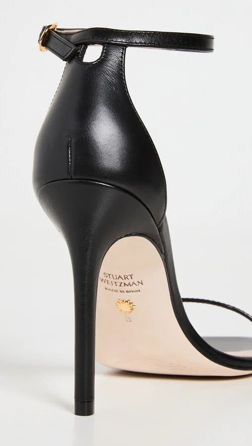 Stuart Weitzman Nudistcurve 100 Smooth Leather Sandals - Image 3