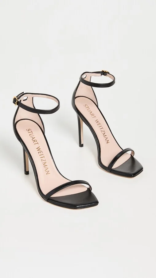 Stuart Weitzman Nudistcurve 100 Smooth Leather Sandals - Image 4