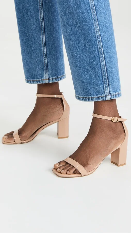 Stuart Weitzman Nudistcurve 75 Block Sandals - Image 5