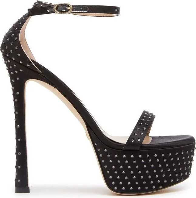 Stuart Weitzman Nudistcurve Hollywood Shine Sandals