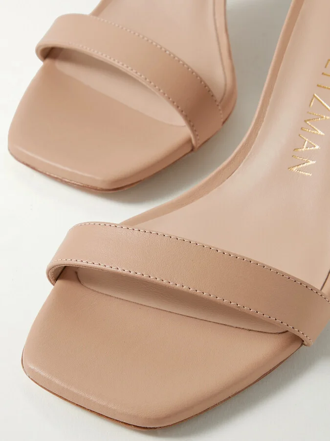 Stuart Weitzman - Nudistcurve Leather Sandals - Pink - Image 4