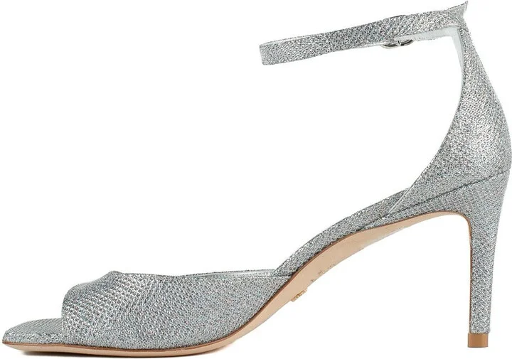 Stuart Weitzman Nudisty 75 Sandal Silver - Image 2