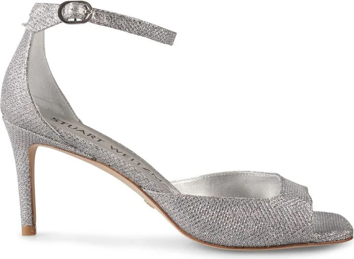 Stuart Weitzman Nudisty 75 Sandal Silver