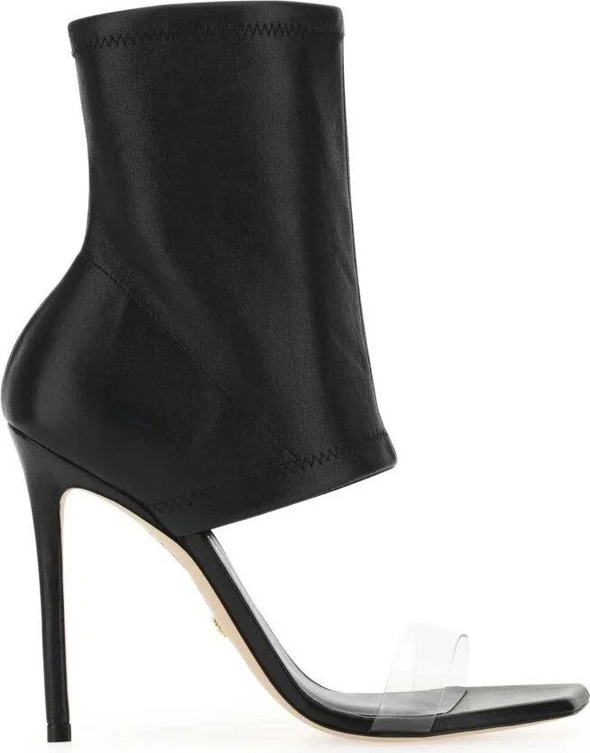 Stuart Weitzman Open-Toe Ankle Boots