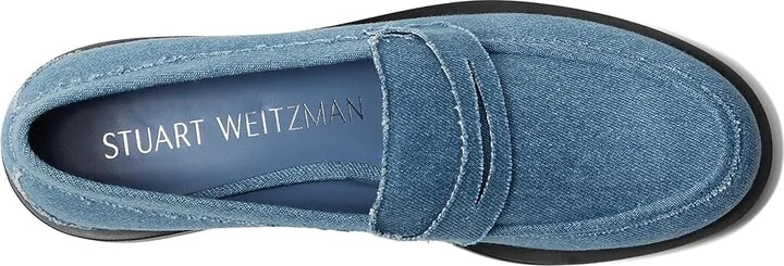 Stuart Weitzman Palmer Bold Loafer Women's Shoes Washed : 5 B, Leather - Image 2