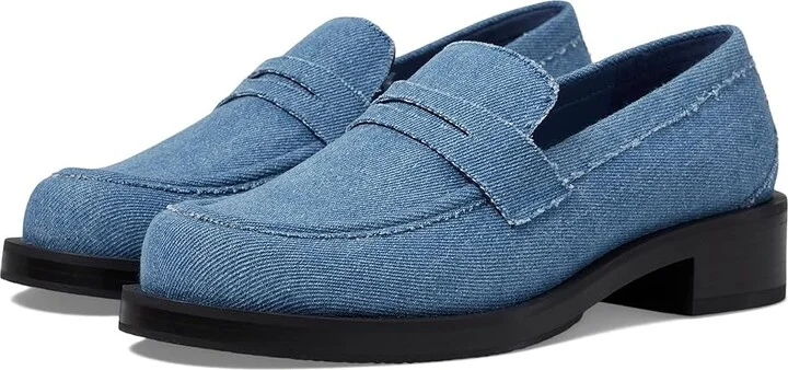 Stuart Weitzman Palmer Bold Loafer Women's Shoes Washed : 5 B, Leather
