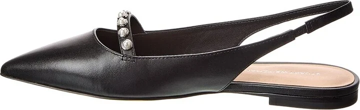 Stuart Weitzman Pearl Leather Slingback Flat - Image 2