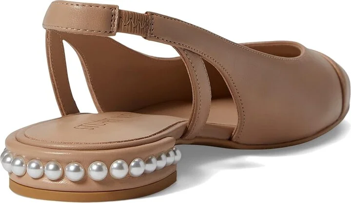 Stuart Weitzman Pearl Slingback Women's Shoes Adobe : 6 B, Leather - Image 4